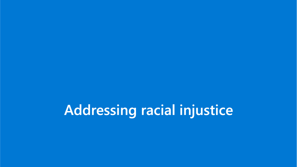 Addressing Racial Injustice