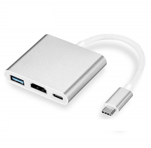 3 in 1 Type C To HDMI Compatible USB 3.0 Charging Adapter