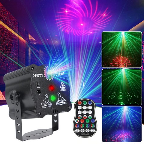 ALIEN Rechargeable Party DJ Disco Light Sound Activated RG