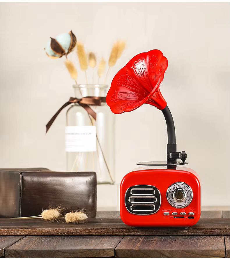 Bluetooth Speaker Retro Wood Portable Box