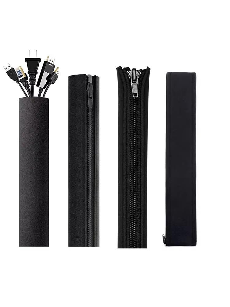 Cable Management Sleeve With Zipper