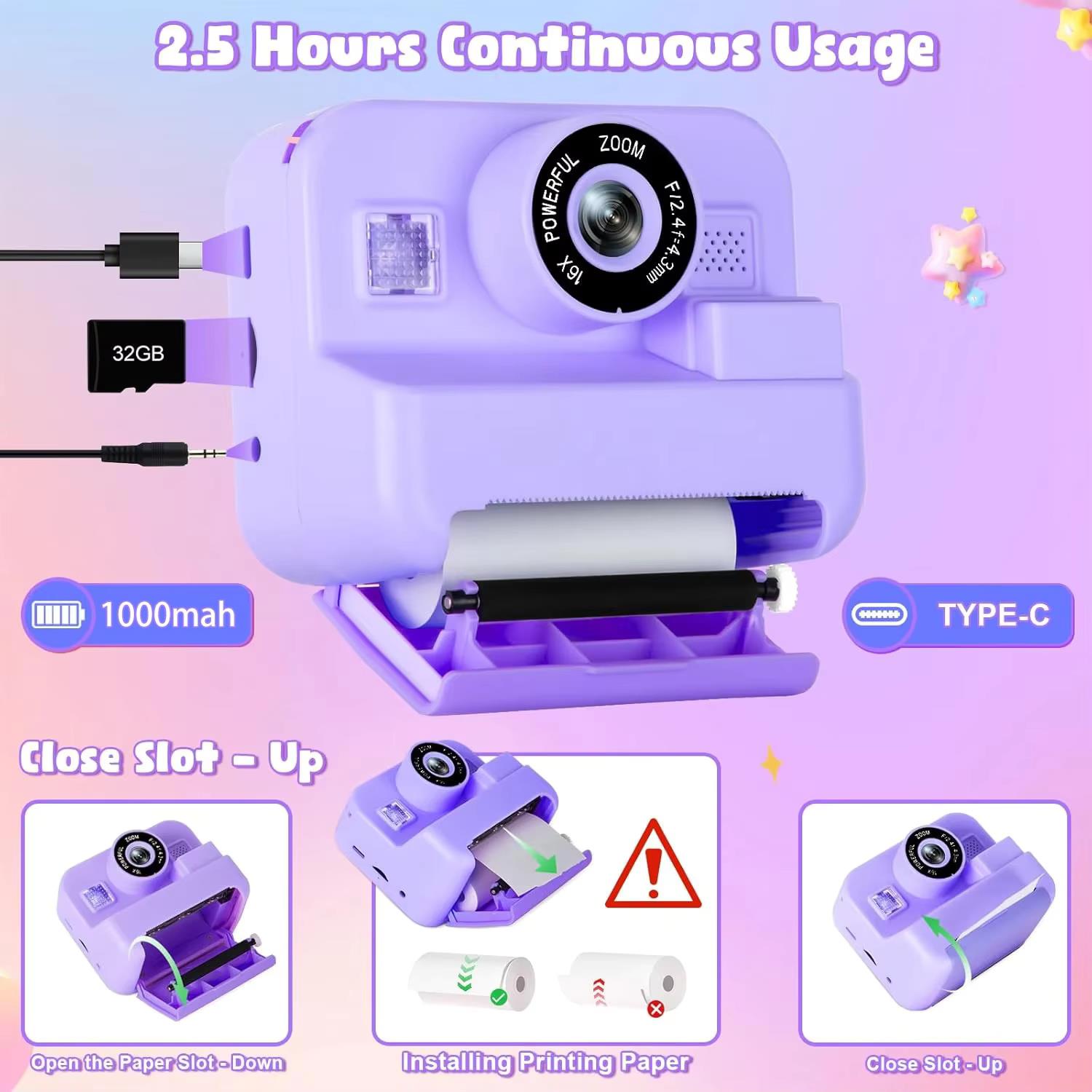 Childrens Instant Print Digital Camera