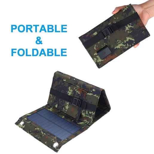 Foldable Solar Panel 5V 20W Power Bank for Cell Phone