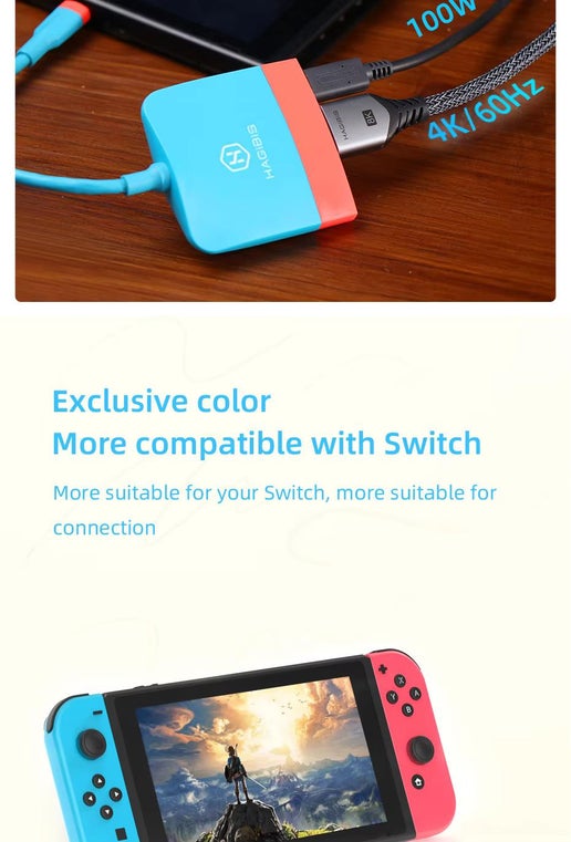 Hagibis Switch Dock TV Portable Docking Station