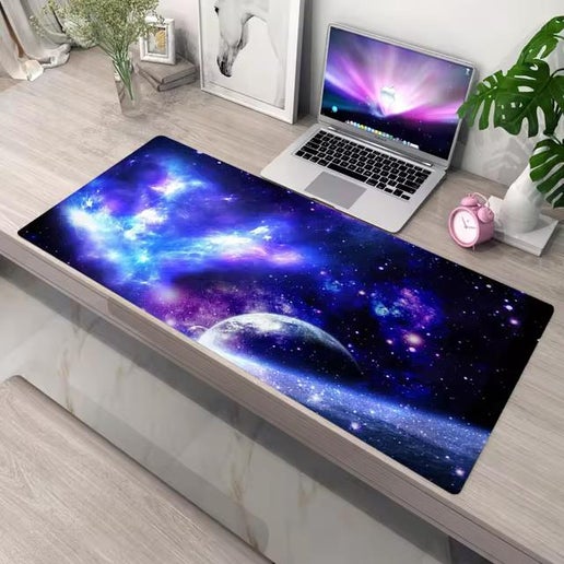 Large Starry Sky Mouse Pad: XXL Soft Anti-Slip Desktop Mat