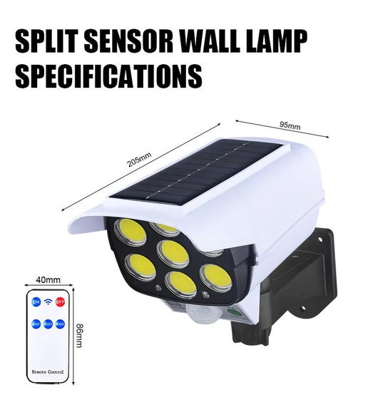 Multi Angle Lighting Remote Control Solar Powered Induction Wall Lamp