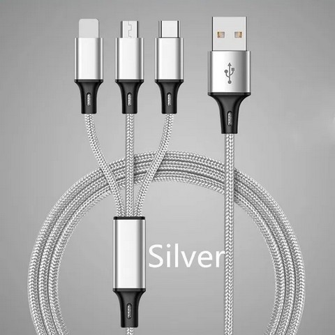 Multiple Function Charger Cable Universal 3 in 1 USB Charger