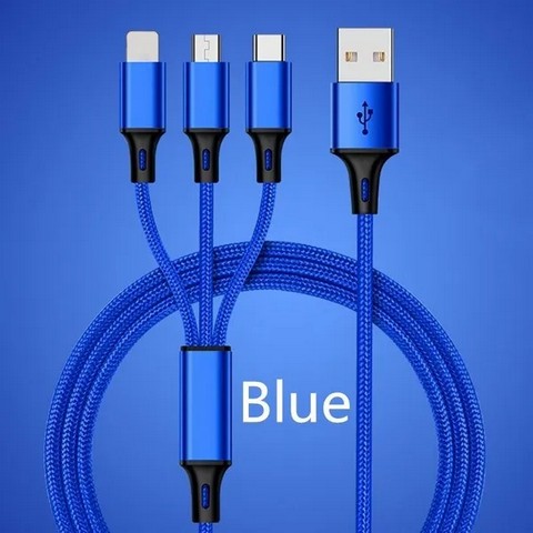Multiple Function Charger Cable Universal 3 in 1 USB Charger