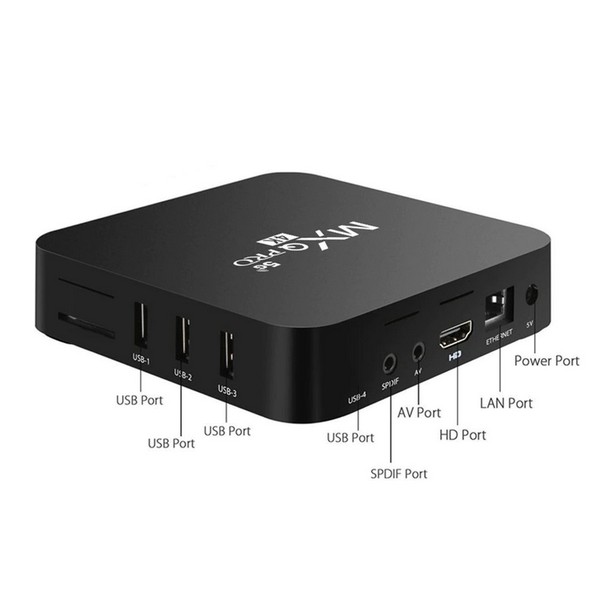 MXQ PRO Smart TV Box Android 11.1 4K RK3128 Media Player 1GB 8GB With 2.4G Wifi Quad-Core Multimedia Player Set Top Box
