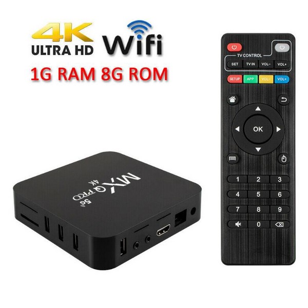 MXQ PRO Smart TV Box Android 11.1 4K RK3128 Media Player 1GB 8GB With 2.4G Wifi Quad-Core Multimedia Player Set Top Box