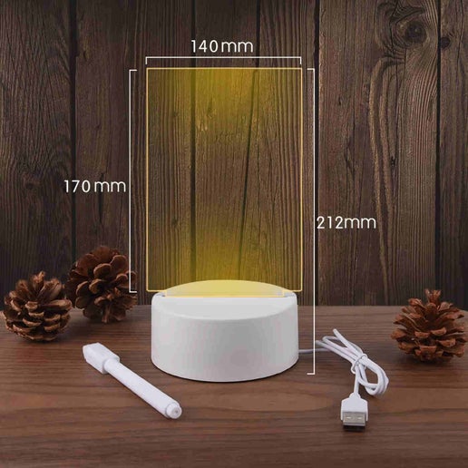 Note Board Creative LED Night Light USB Message Decoration Lamp