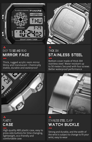 PANARS Top Brand Luxury Mens Watches