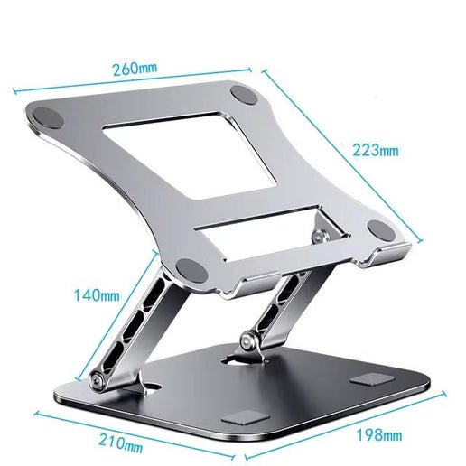 Phone and Tablet Stand: Adjustable Aluminum Alloy Laptop Stand