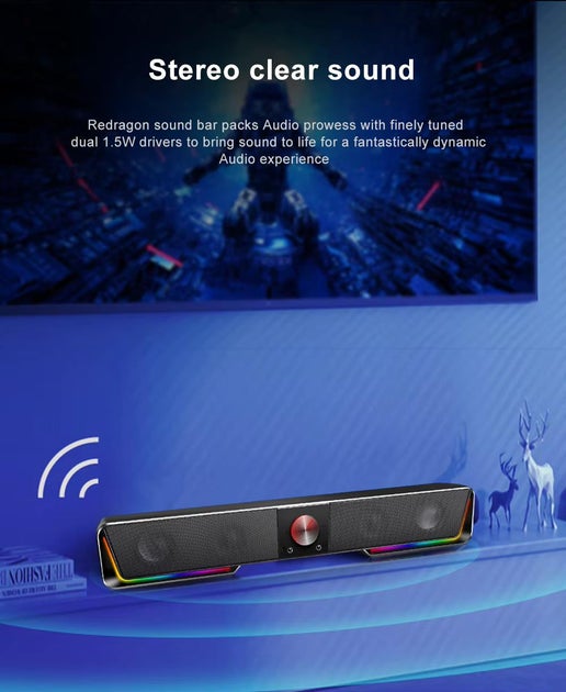 REDRAGON GS570 Darknets Bluetooth Wireless RGB Sound Bar