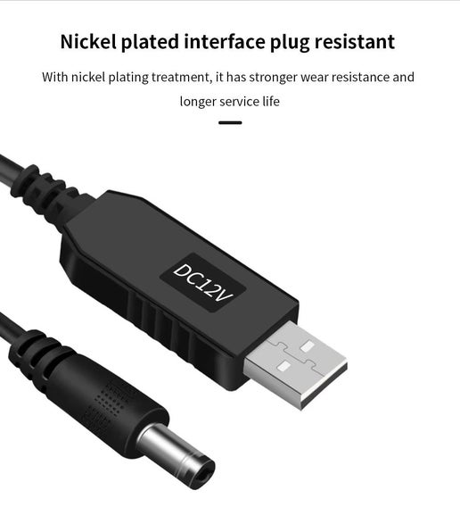 USB DC 5V to 12V/9V Power Cable for Router WIFI Adapter