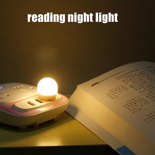 USB Plug Lamp Computer Mobile Power Charging LED