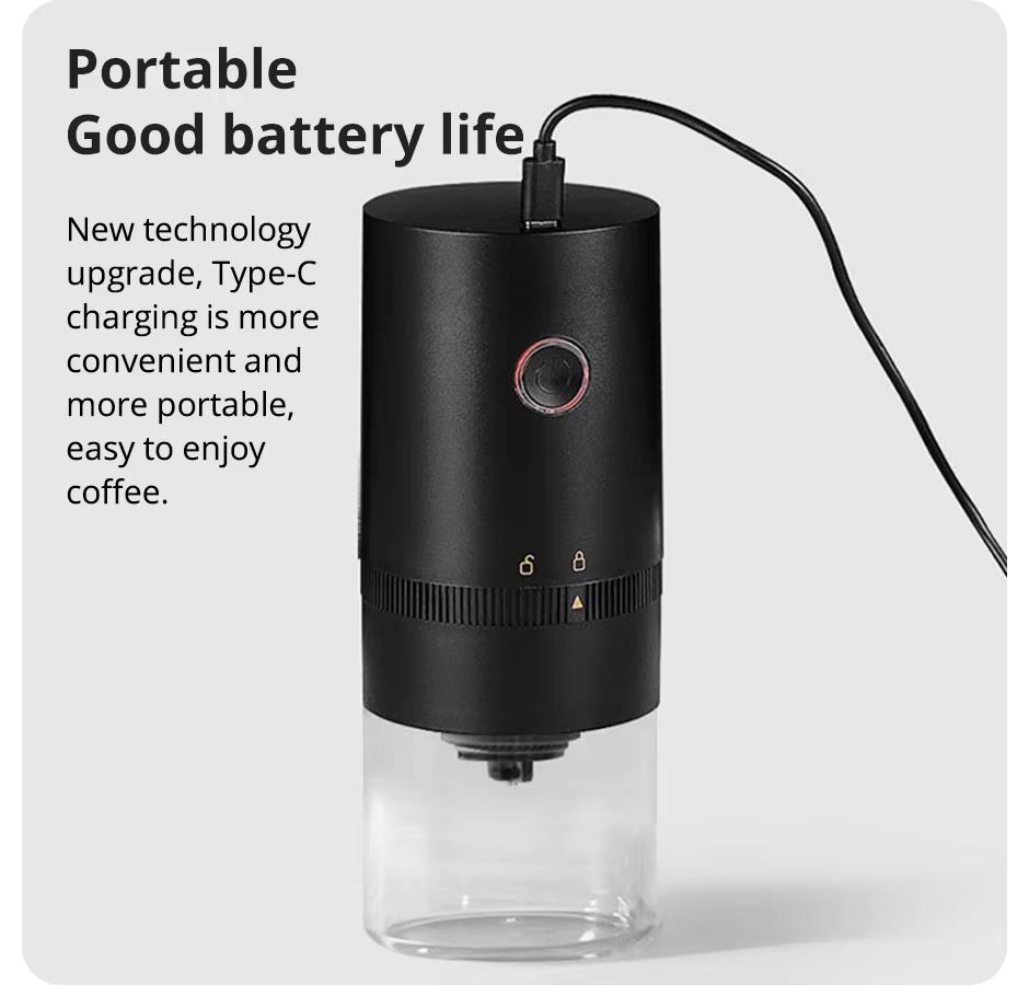 Coffee Grinder: TYPE-C USB Charge Professional Ceramic Grinding Core