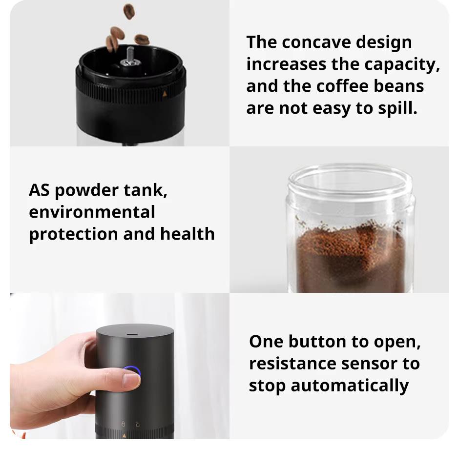 Coffee Grinder: TYPE-C USB Charge Professional Ceramic Grinding Core
