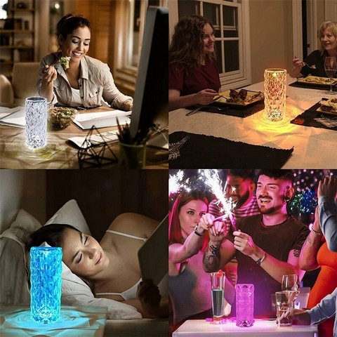 Crystal Color Changing Lights USB Charging 1800mah Lithium