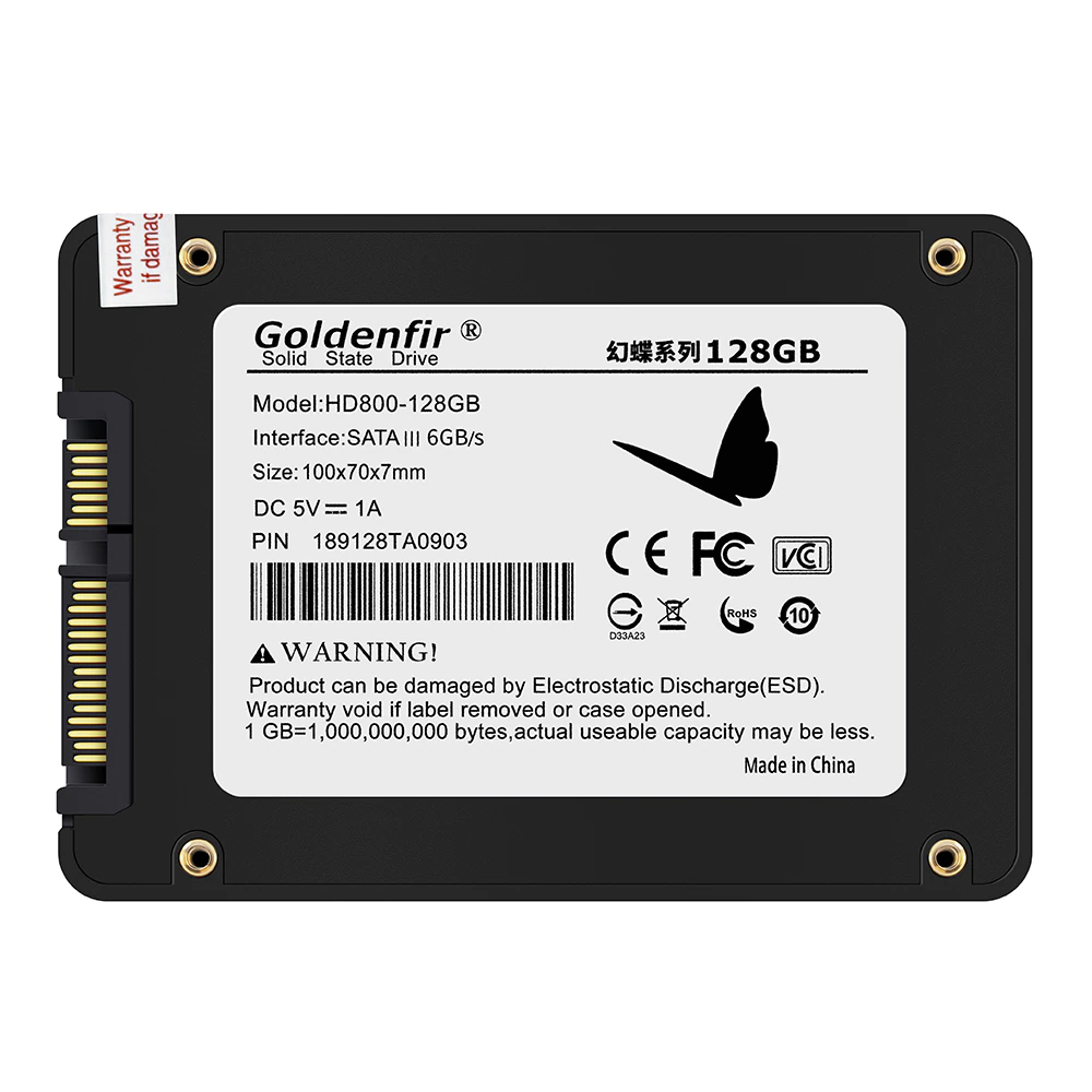 Goldenfir Sata Iii Ssd 256 High Speed Solid State Drive For Laptop Desktop 3 Year Warranty