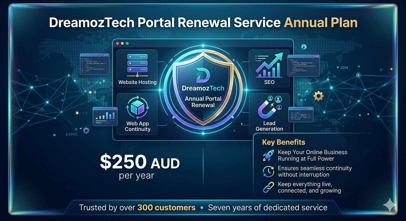 Web App Portal Renewal Service Annual Plan Website Hosting Seo Lead Generation Products Posts Blog