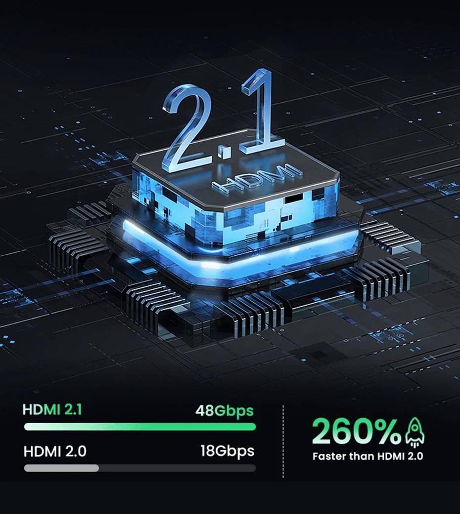 Ugreen 8k Hdmi Switcher 2 In 1 Out 8k 60hz 4k 120hz 48gbps For Ps5 Xbox Series X Pc Vrr Hdr