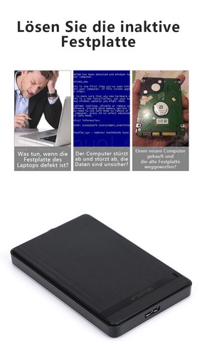 Uthai T22 Usb To Sata Hard Drive Enclosure External Hdd Ssd Case For Laptop Hdd Windows Mac Compatible
